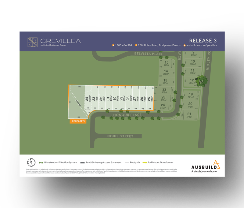 Grevillea on Ridley Release 2 Map